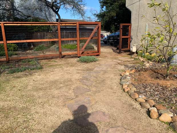 Rustic timber nature gate